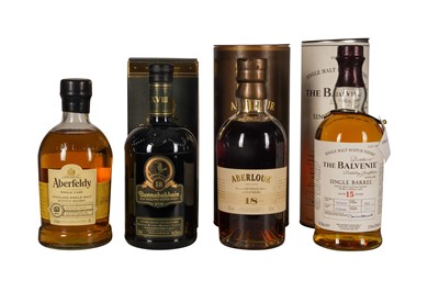 Lot 310 - SPIRITS WHISKY ABERFELDY SINGLE CASK / MALT SCOTCH WHISKY 1x70cl, 61.5% / BUNNAHABHAIN ISLAY SINGLE MALT SCOTCH WHISKY 1x70cl, 46.3% / ABERLOUR SINGLE MALT SCOTCH WHISKY 1x70cl