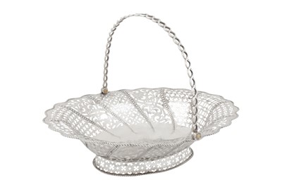 Lot 430 - A George III sterling silver basket, London 1767 by Charles Aldridge and Henry Green