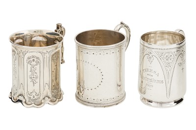 Lot 248 - A Victorian sterling silver christening mug, London 1846 by messrs Barnard