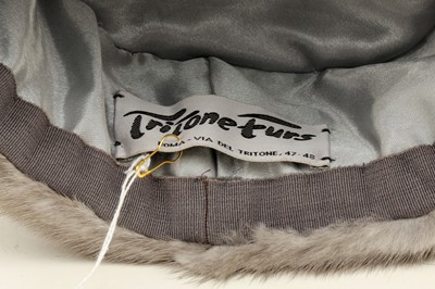 Lot 103 - Tritone Furs Grey Sheared Mink Hat