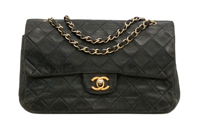 Lot 56 - Chanel Navy Medium Classic Double Flap Bag