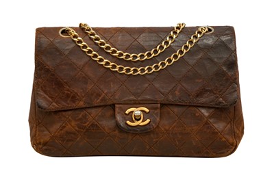 Lot 283 - Chanel Brown Medium Classic Double Flap Bag