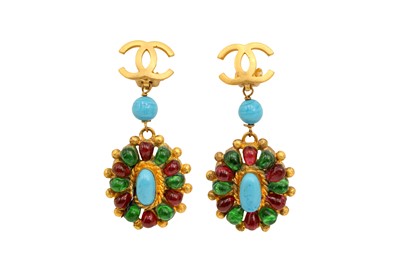 Lot 20 - Chanel Multi Griproix CC Clip On Earrings