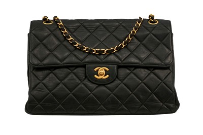 Lot 366 - Chanel Black Double Sided Flap Bag