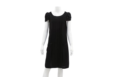 Lot 488 - Chanel Black Lurex Knit Puff Shoulder Dress