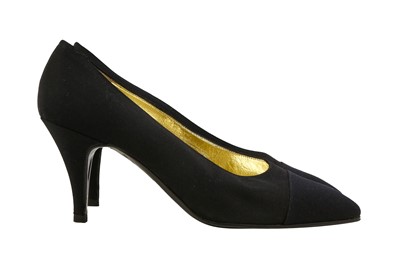 Lot 363 - Chanel Black Classic Heeled Pump - Size 36.5