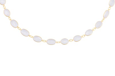 Lot 200 - A MOONSTONE NECKLACE