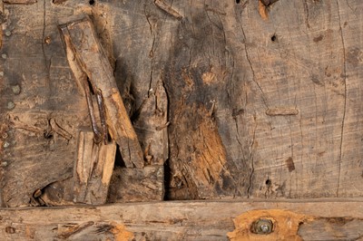 Lot 86 - A PAIR OF INDIAN CARVED HARDWOOD DOORS, 19TH CENTURY