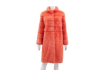 Lot 190 - De Nicola Orange Mink Coat