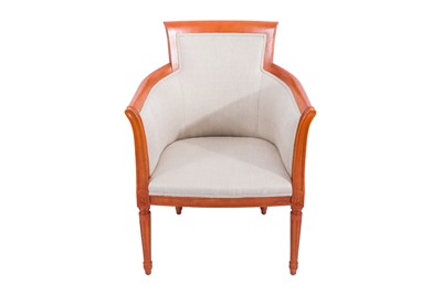 Lot 406 - A CONTEMPORARY ARMCHAIR