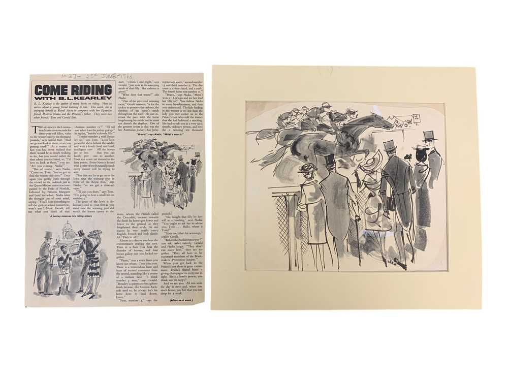Lot 186 - Owen Ward (W.) 'Come Riding', a collection of 46 equestrian illustrations