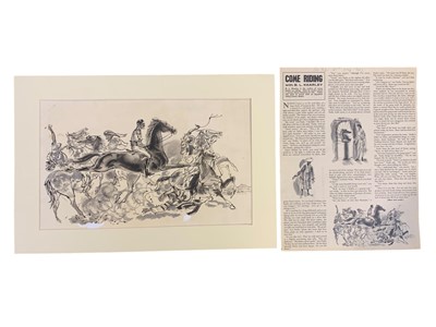 Lot 186 - Owen Ward (W.) 'Come Riding', a collection of 46 equestrian illustrations