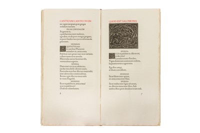Lot 128 - Cranach Press. Canticum Canticorum Salamonis, 1931