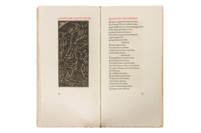 Lot 128 - Cranach Press. Canticum Canticorum Salamonis, 1931