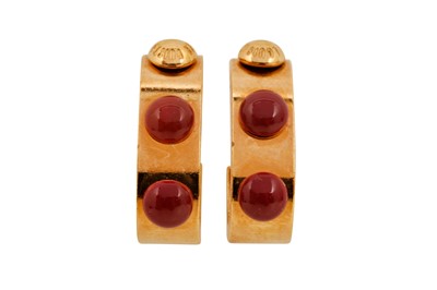 Lot 416 - Louis Vuitton Gimme A Clue Hoop Pierced Earrings