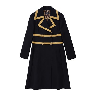 Lot 172 - Dolce & Gabbana Black Wool Military Coat