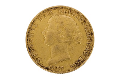 Lot 90 - AN AUSTRALIA SYDNEY MINT 1867 YOUNG HEAD VICTORIA SOVEREIGN