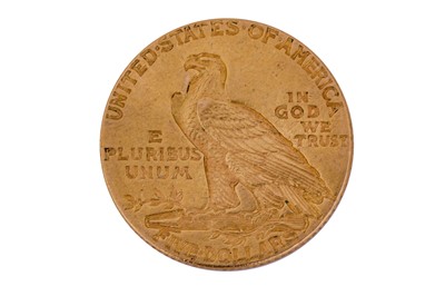 Lot 100 - A 1909 HALF EAGLE 5 DOLLAR COIN