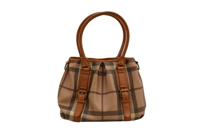 Lot 301 - Burberry Brown Check Shoulder Bag