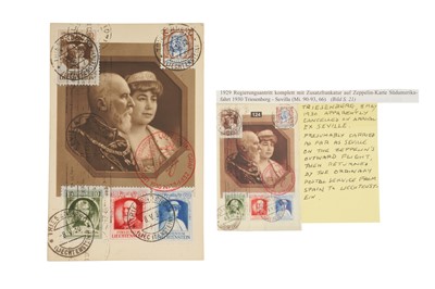 Lot 76 - LIECHTENSTEIN / SPAIN Zeppelin 1930