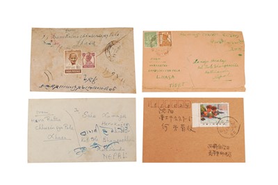 Lot 156 - Tibet 1950/80 Covers including Gandhi