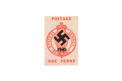 Lot 172 - Jersey 1940 Swastika Overprint Stamp