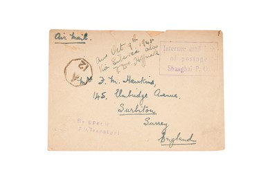 Lot 219 - China 1945 Internee Mail to England