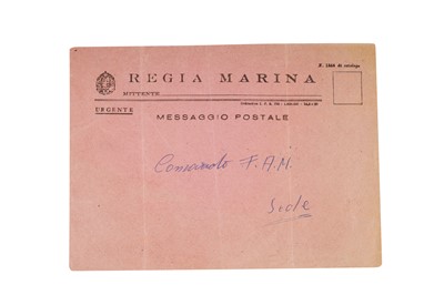 Lot 259 - Tunisia World War Two Italian Submarine Cover