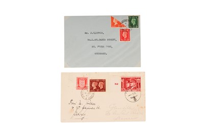 Lot 273 - GB Channel Islands 1941 Bisect and Combination Cover to France