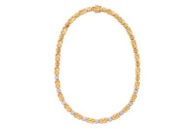 Lot 340 - CHIAMPESAN | A FANCY-LINK DIAMOND NECKLACE