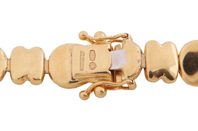 Lot 340 - CHIAMPESAN | A FANCY-LINK DIAMOND NECKLACE