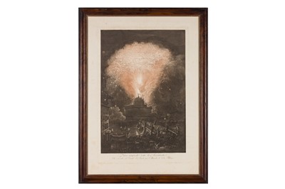 Lot 270 - Piranesi (Francesco) & Desprez (Louis-Jean) after, Fuoco artificiale detto la Girandola