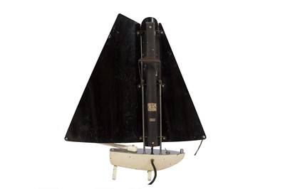 Lot 266 - AN ART DECO HEATER MODELLED AS A SAILING BOAT