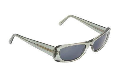 Lot 96 - Ferragamo Grey Logo Retangular Sunglasses