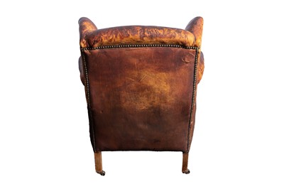 Lot 367 - A GEORGIAN WINGBACK ARMCHAIR