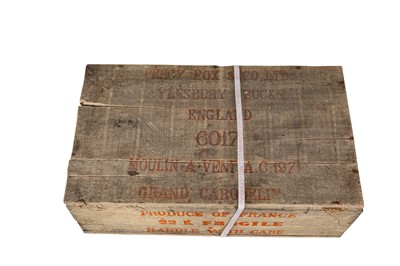 Lot 134 - BURGUNDY, RED 1971 THORINS CHATEAU DES JACQUES CLOS DU GRAND CARQURLIN MOULIN A VENT - JEROBOAM 4x3l