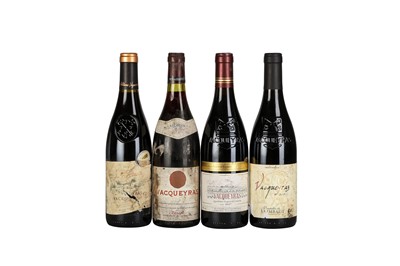 Lot 247 - RHONE 1967 VACQUEYRAS 8x75cl, 1978 PASCAL VACQUEYRAS 1x75cl, 2016 RAIMBAUT VACQUEYRAS 1x75cl, 2016 DOM DU GRAND PRIEUR VACQUEYRAS 1x75cl, 2016 AUGUSTUS GLORENT VACQUEYRAS 1x75cl