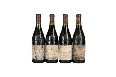 Lot 246 - RHONE 1961 CUVEE AUGUST BESSAC CHATEAUNEUF DU PAPE 3x75cl, 2009 DOMAINE DE VALORI CHATEAUNEUF DU PAPE 4x75cl, 1959 CHATEAUNEUF DU PAPE (ASSUMED) 1x75cl