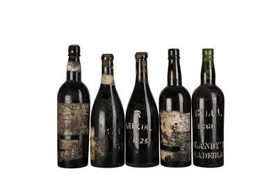 Lot 243 - MADEIRA VARIOUS VINTAGES INCLUDING 1815 BLANDY'S BOAL TO CELEBRATE BATTLE OF WATERLOO 10x75cl