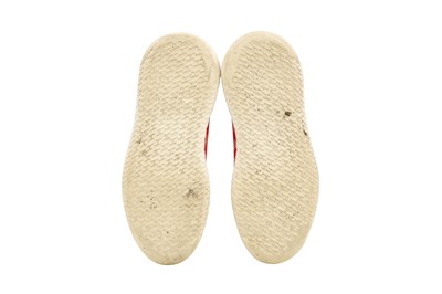 Lot 160 - Hermes Rouge Bali Femme Addict Sneaker - Size 39