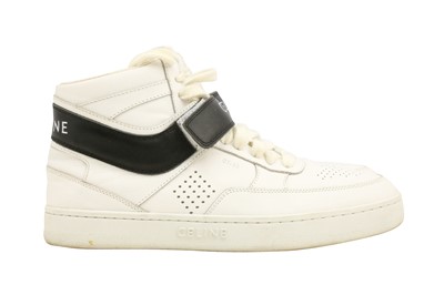 Lot 460 - Celine White Lace Up Sneaker - Size 40