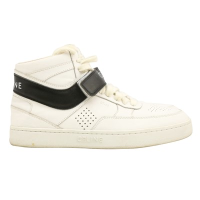 Lot 544 - Celine White Lace Up Sneaker - Size 40