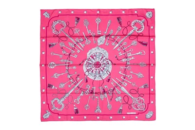 Lot 133 - Hermes 'Les Cles' Silk Scarf 90