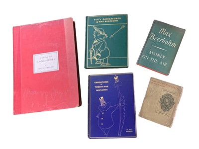 Lot 157 - Beerbohm (Max) A large collection, including: Caricatures of Twenty-Five Gentlemen