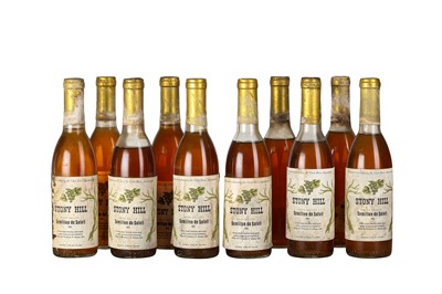 Lot 296 - USA 1975 STONY HILL SEMILLON DE SOLEIL NAPA VALLEY 10x37.5cl