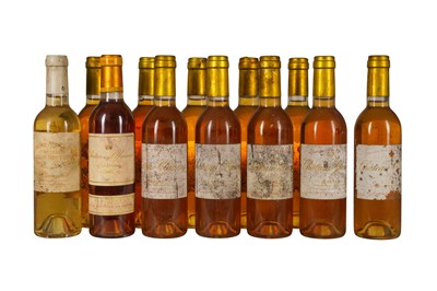 Lot 127 - BORDEAUX, SWEET WHITE 1998 CHATEAU CLIMENS, 2002 CHATEAU D'YQUEM, 2012 CHATEAU HAUT BOUTET SAUTERNES 12x37.5cl