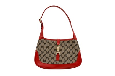 Lot 170 - Gucci Beige GG Monogram Small Jackie Bag