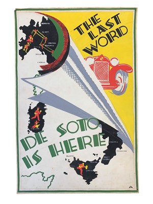Lot 209 - Halliwell (Albert Edward) DeSoto (Chrysler) automobiles: ‘Show Cards’, five designs