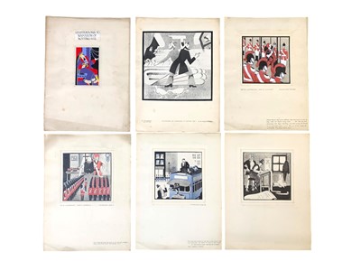 Lot 213 - Halliwell (Albert Edward) Twelve ‘Illustrations to Napoleon of Notting Hill’ (G. K. Chesterton)