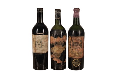 Lot 45 - BORDEAUX, RED 1905 CHATEAU MARGAUX, 1947 CHATEAU MARGAUX 3x75cl